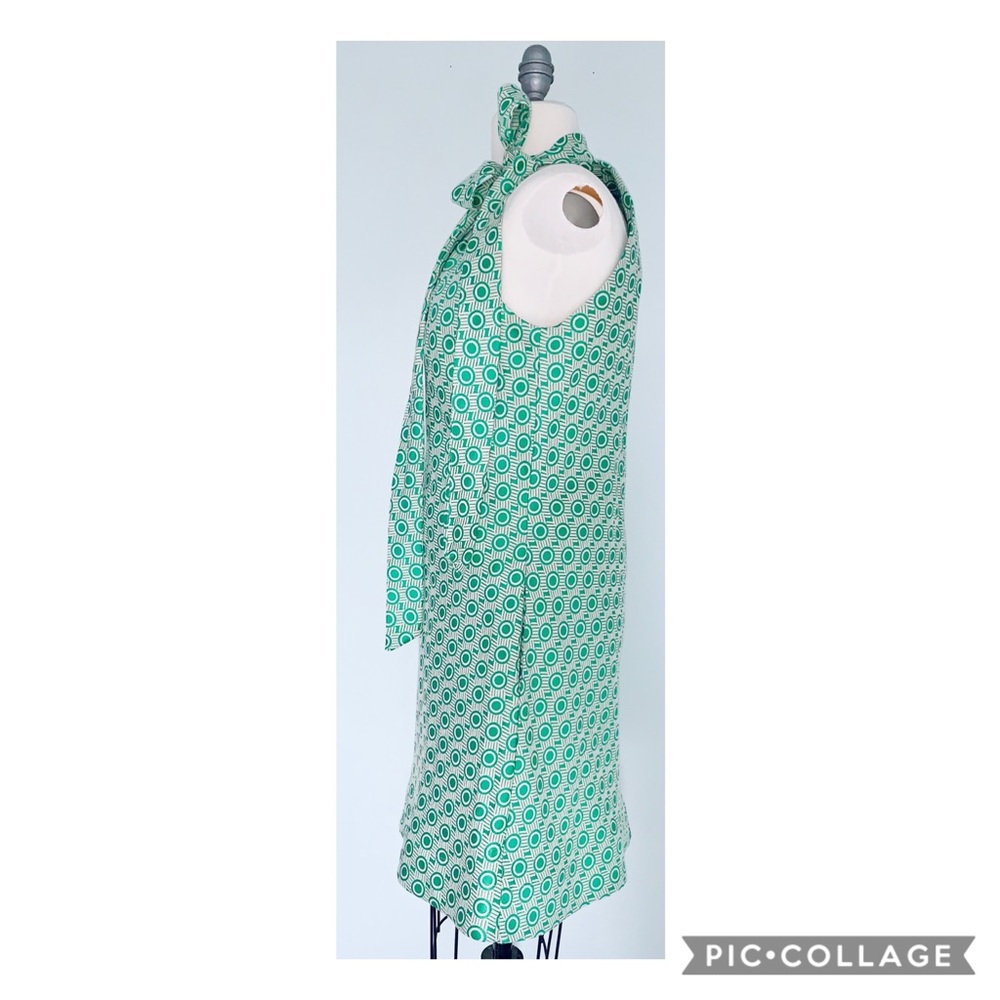 Tish Cox Courtney Green Geo Dress Small NWT - Picture 4 of 8
